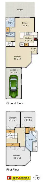 Floorplan of Homely semi-detached listing, 15B Burnham Avenue, Glenwood NSW 2768