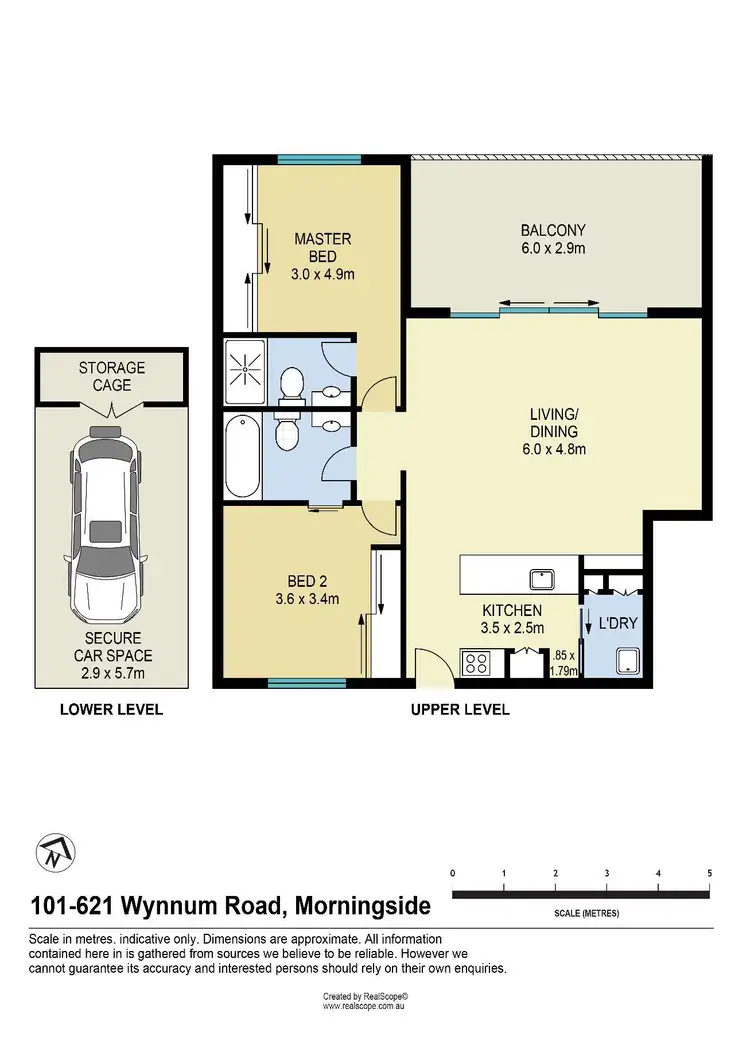 Floorplan of Homely apartment listing, 101/621 Wynnum Road, Morningside QLD 4170