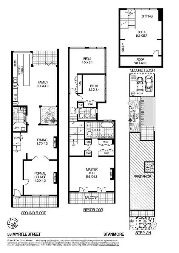 Floorplan of Homely house listing, 58 Myrtle Street, Stanmore NSW 2048