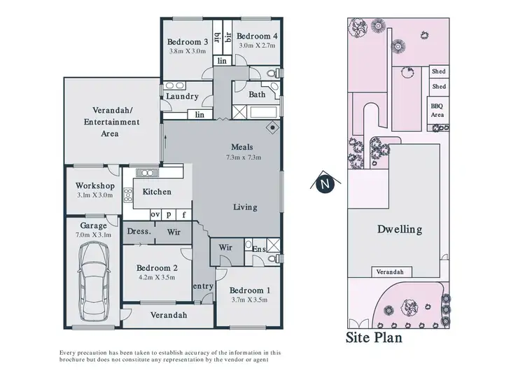 Floorplan of Homely house listing, 34 Kinlora Avenue, Epping VIC 3076