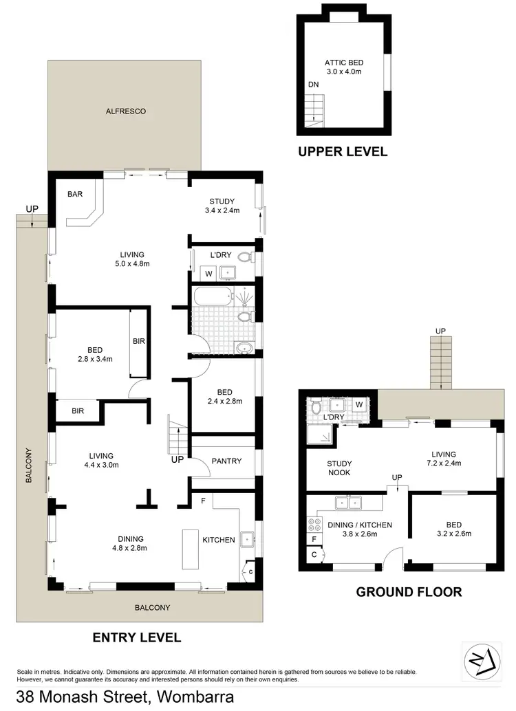Floorplan of Homely house listing, 38 Monash Street, Wombarra NSW 2515