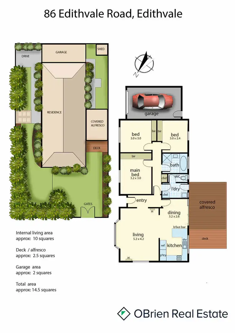 Floorplan of Homely house listing, 86 Edithvale Road, Edithvale VIC 3196