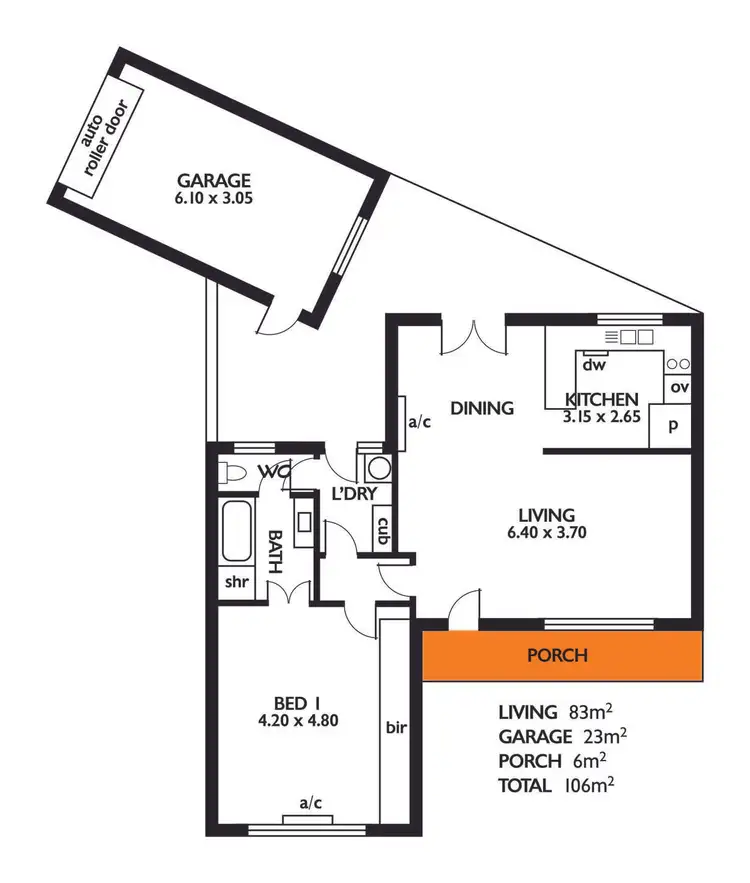 Floorplan of Homely unit listing, 3/12 Leader Avenue, Toorak Gardens SA 5065