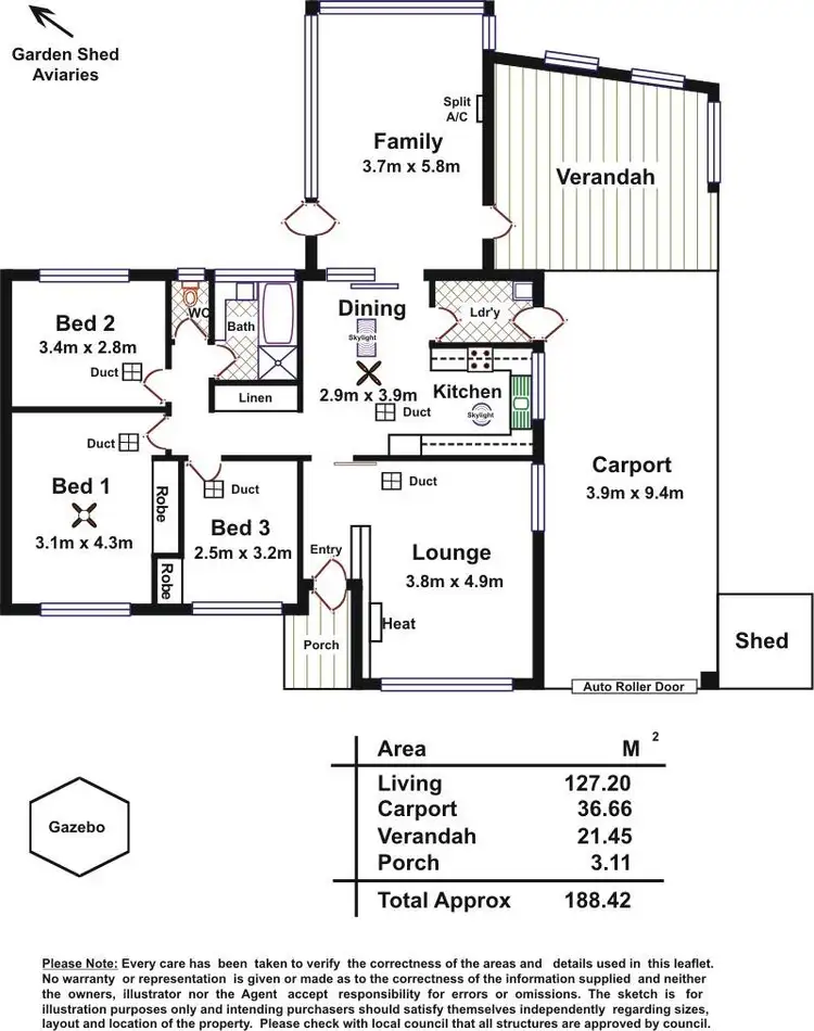 Floorplan of Homely house listing, 6 Christie Court, Athelstone SA 5076
