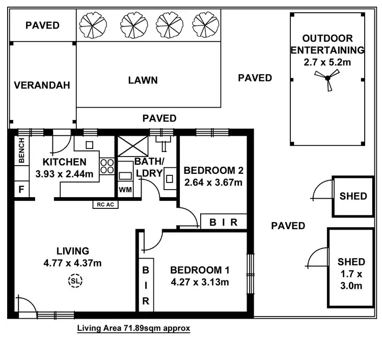 Floorplan of Homely unit listing, 6/11 Adelaide Street, Maylands SA 5069