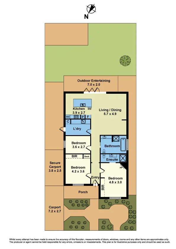 Floorplan of Homely house listing, 7 Robbs Road, West Footscray VIC 3012