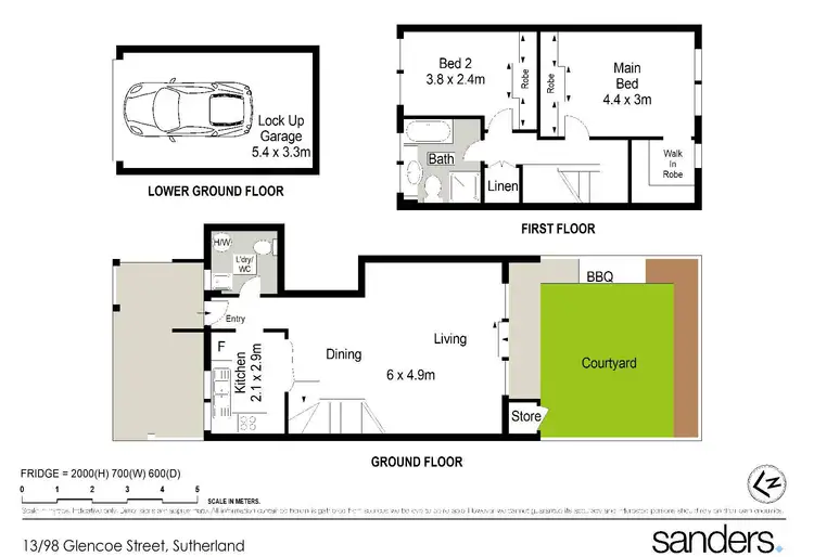 Floorplan of Homely townhouse listing, 13/98-102 Glencoe Street, Sutherland NSW 2232