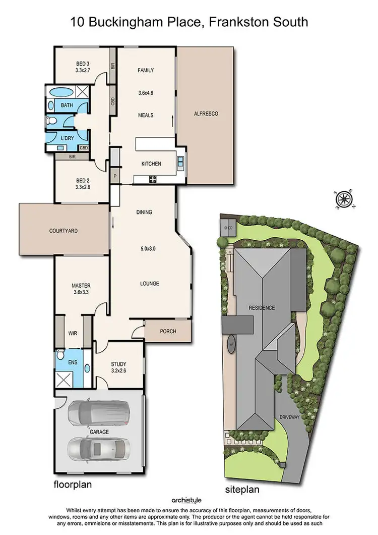 Floorplan of Homely house listing, 10 Buckingham Place, Frankston South VIC 3199
