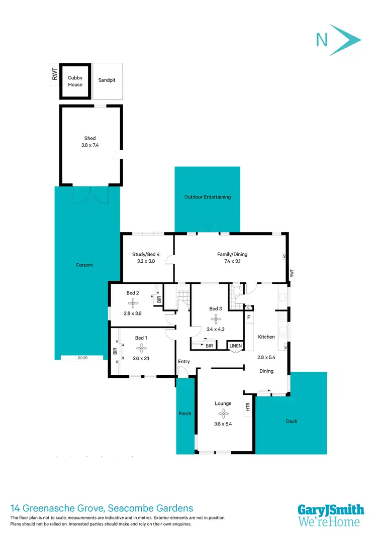 Floorplan of Homely house listing, 14 Greenasche Grove, Seacombe Gardens SA 5047