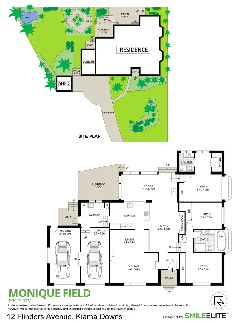 Floorplan of Homely house listing, 12 Flinders Avenue, Kiama Downs NSW 2533