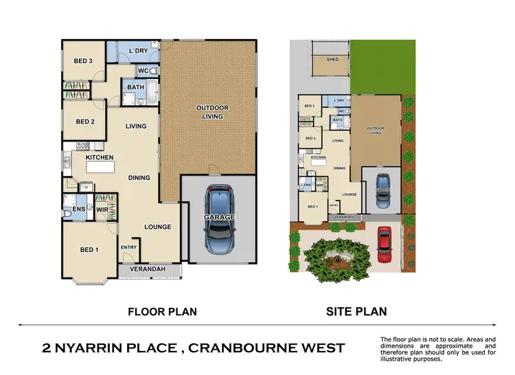 Floorplan of Homely house listing, 2 Nyarrin Place, Cranbourne West VIC 3977