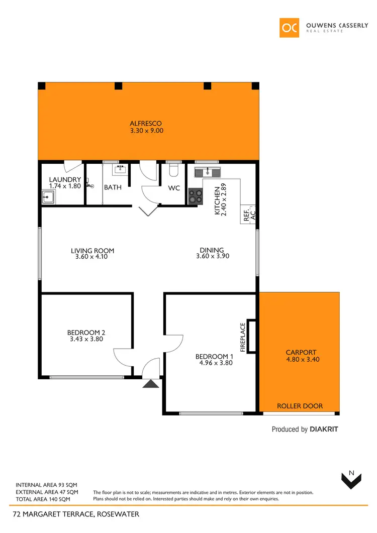 Floorplan of Homely house listing, 72 Margaret Terrace, Rosewater SA 5013