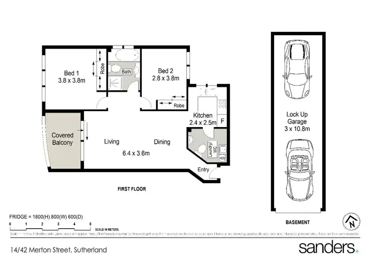 Floorplan of Homely unit listing, 14/42-48 Merton Street, Sutherland NSW 2232