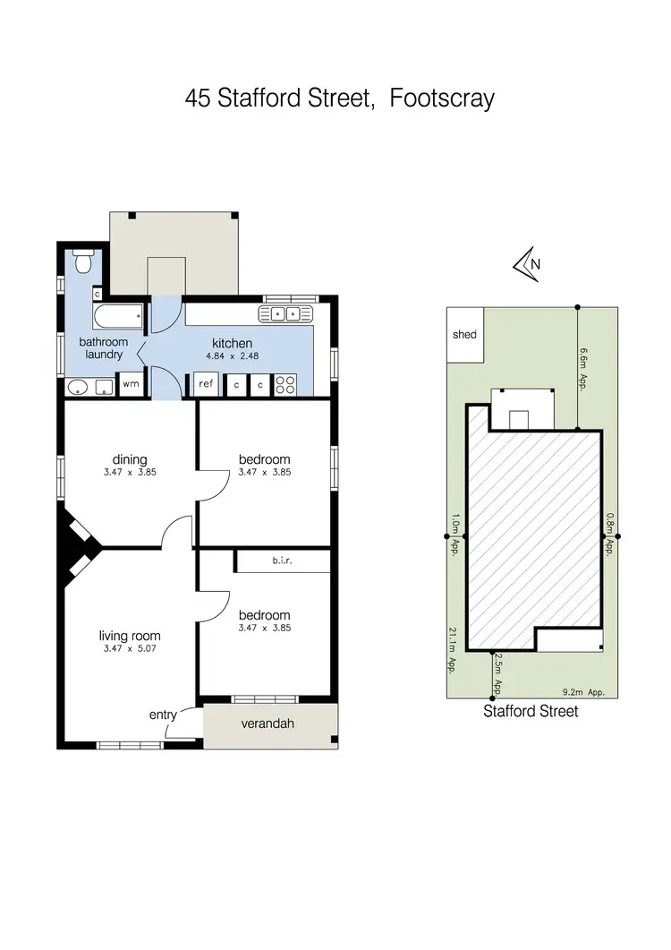 Floorplan of Homely house listing, 45 Stafford Street, Footscray VIC 3011