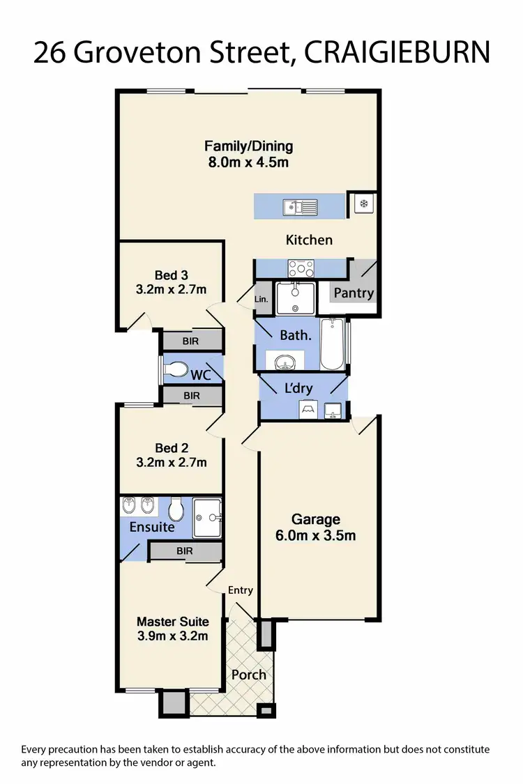 Floorplan of Homely house listing, 26 Groveton Street, Craigieburn VIC 3064
