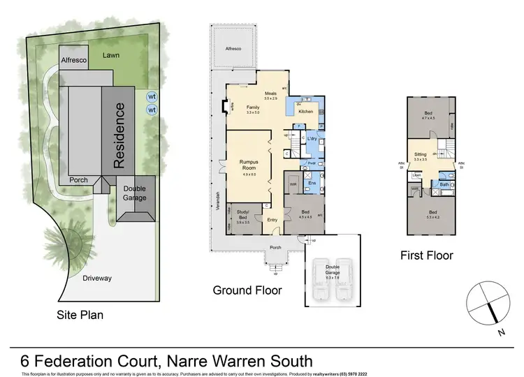 Floorplan of Homely house listing, 6 Federation Court, Narre Warren South VIC 3805