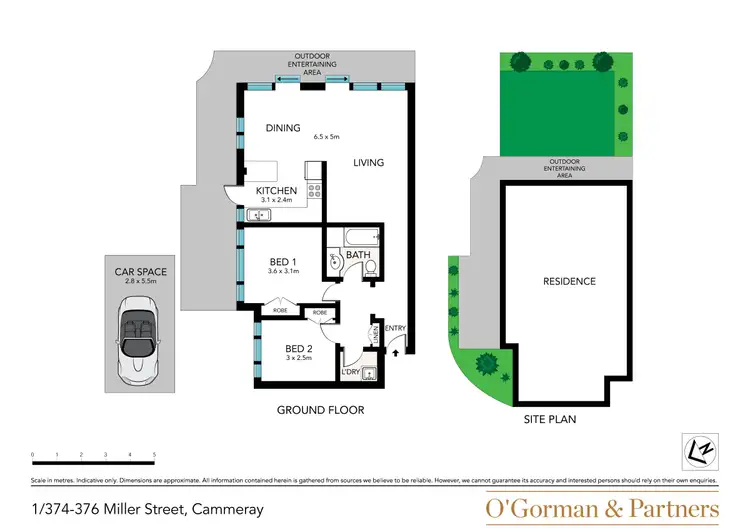 Floorplan of Homely apartment listing, 1/374-376 Miller Street, Cammeray NSW 2062