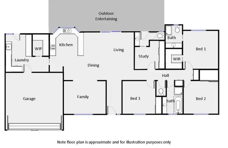 Floorplan of Homely house listing, 9316 Calder Highway, Irymple VIC 3498