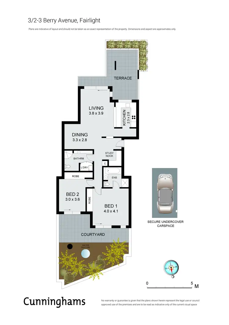 Floorplan of Homely apartment listing, 3/2-3 Berry Ave, Fairlight NSW 2094