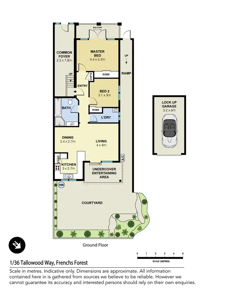Floorplan of Homely house listing, 1/36 Tallowood Way, Frenchs Forest NSW 2086