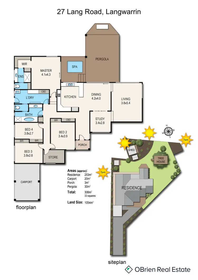 Floorplan of Homely house listing, 27 Lang Road, Langwarrin VIC 3910