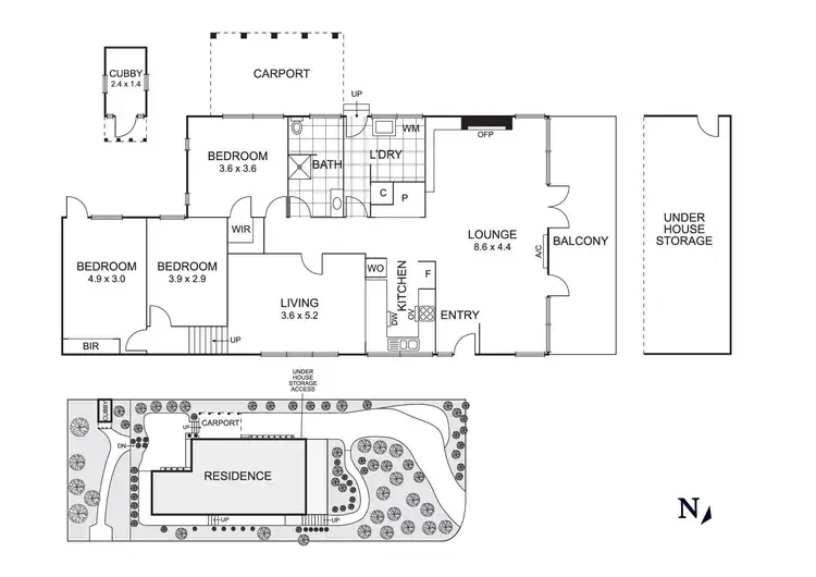 Floorplan of Homely house listing, 612 Main Road, Eltham VIC 3095