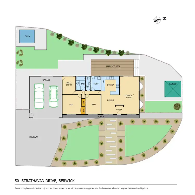 Floorplan of Homely house listing, 50 Strathavan Drive, Berwick VIC 3806