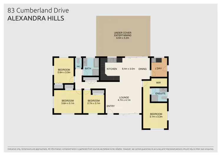Floorplan of Homely house listing, 83 Cumberland Drive, Alexandra Hills QLD 4161
