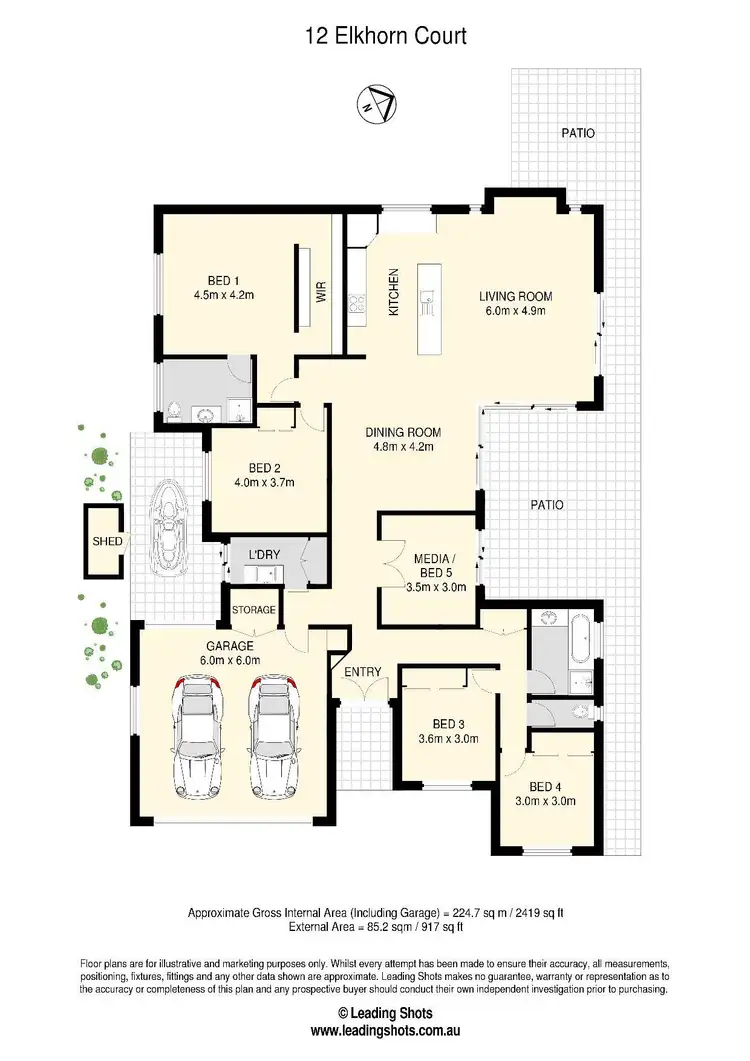 Floorplan of Homely house listing, 12 Elkhorn Court, North Lakes QLD 4509