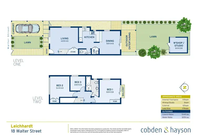 Floorplan of Homely house listing, 18 Walter Street, Leichhardt NSW 2040