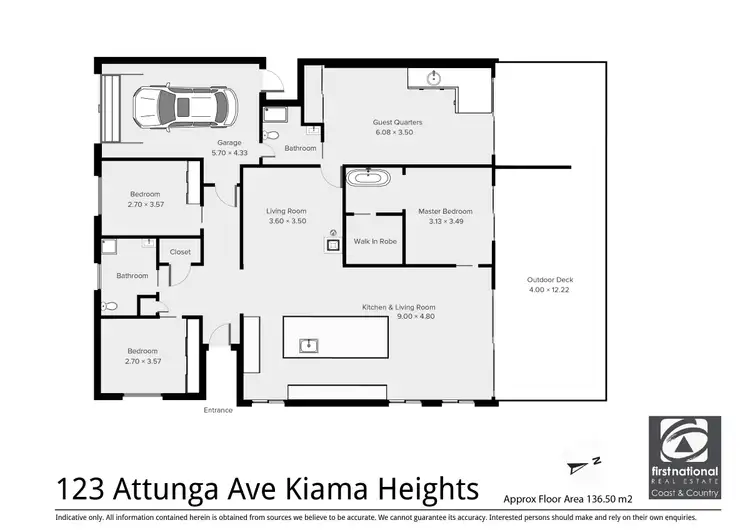 Floorplan of Homely house listing, 123 Attunga Avenue, Kiama Heights NSW 2533