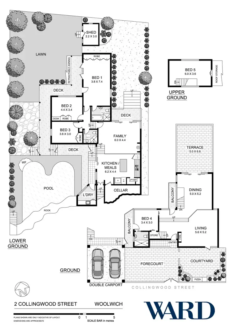 Floorplan of Homely house listing, 2 Collingwood Street, Hunters Hill NSW 2110