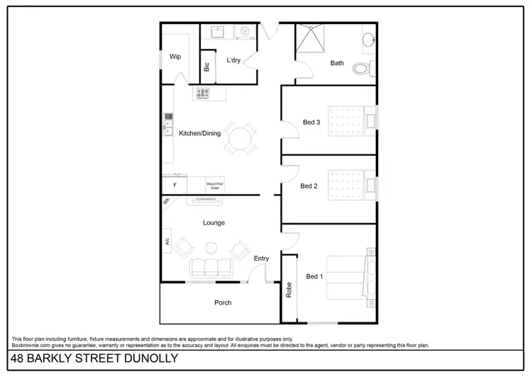 Floorplan of Homely house listing, 48 Barkly Street, Dunolly VIC 3472