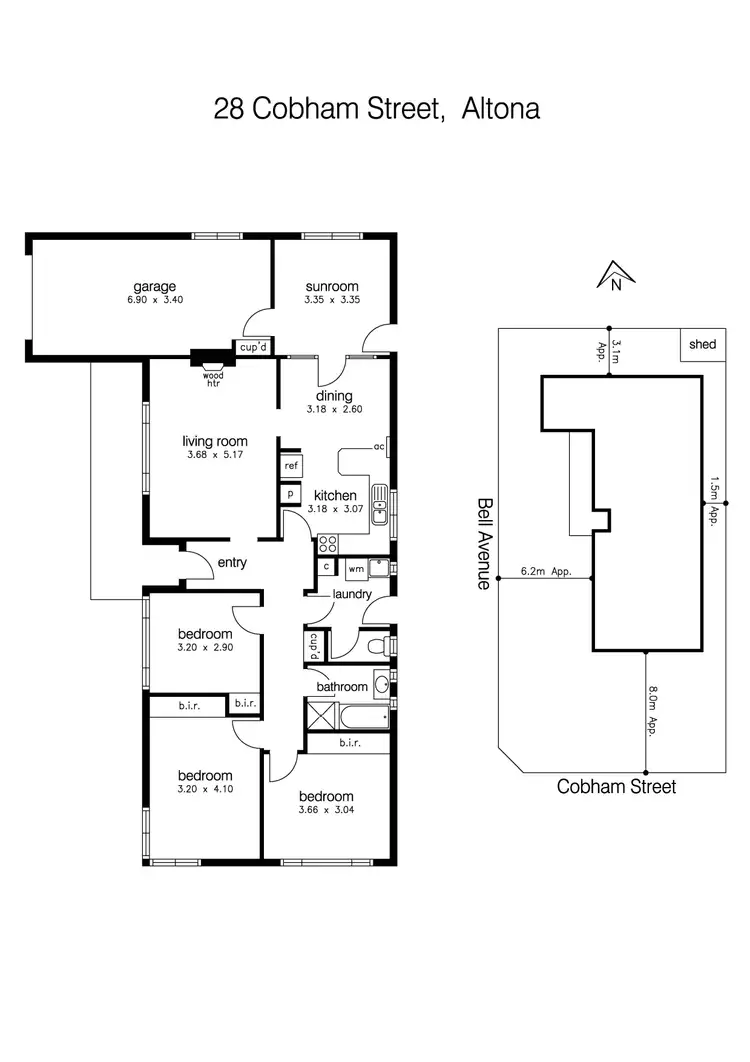 Floorplan of Homely house listing, 28 Cobham Street, Altona VIC 3018