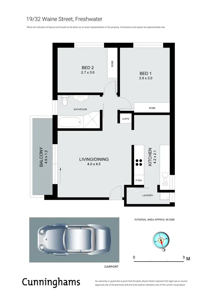Floorplan of Homely apartment listing, 19/32 Waine Street, Freshwater NSW 2096