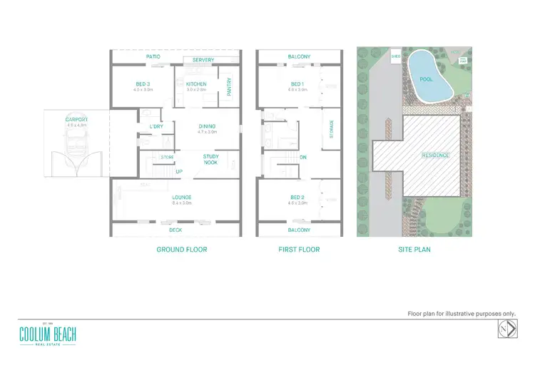 Floorplan of Homely house listing, 5 Gwenda Avenue, Mount Coolum QLD 4573