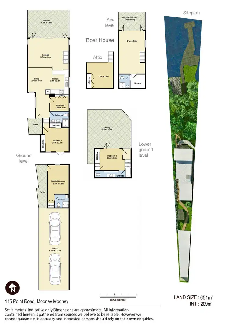 Floorplan of Homely house listing, 115 Point Road, Mooney Mooney NSW 2083