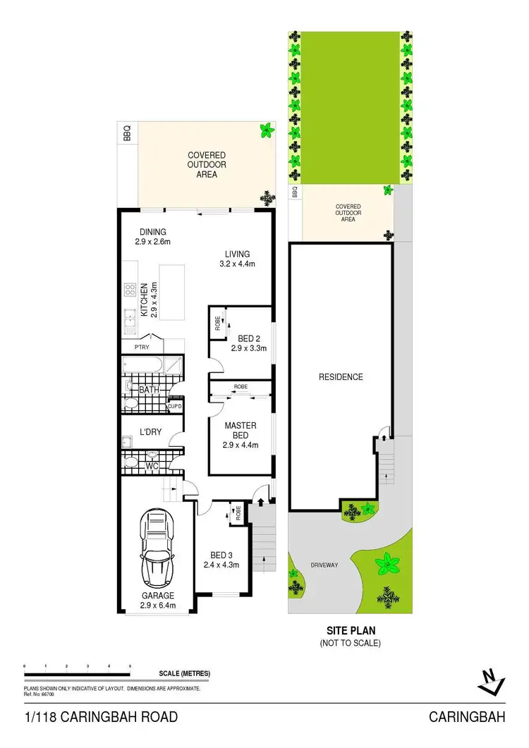 Floorplan of Homely semi-detached listing, 1/118 Caringbah Road, Caringbah South NSW 2229
