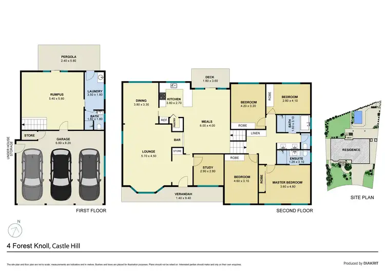 Floorplan of Homely house listing, 4 Forest Knoll, Castle Hill NSW 2154