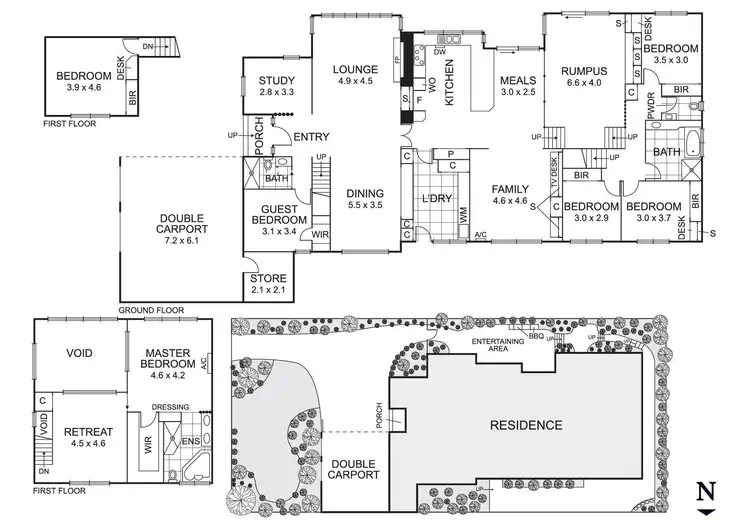 Floorplan of Homely house listing, 6 Browning Drive, Templestowe VIC 3106