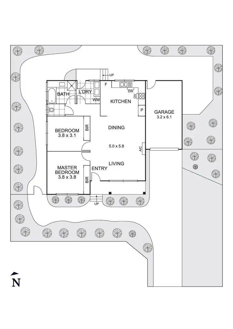 Floorplan of Homely house listing, Rear 22 Dumbarton Street, Reservoir VIC 3073