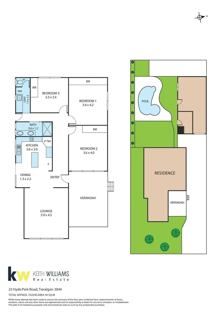 Floorplan of Homely house listing, 23 Hyde Park Road, Traralgon VIC 3844