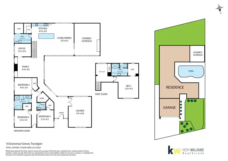 Floorplan of Homely house listing, 16 Dunsmuir Grove, Traralgon VIC 3844