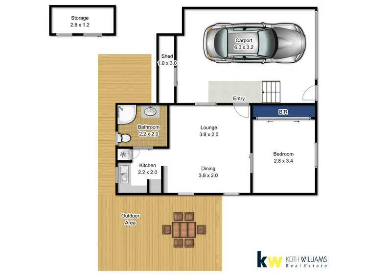 Floorplan of Homely unit listing, 53 Fleet Street, Traralgon VIC 3844