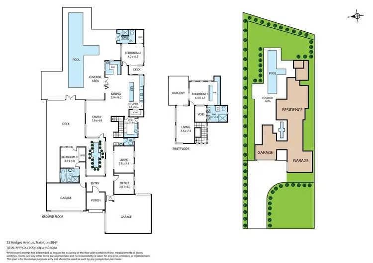 Floorplan of Homely house listing, 25 Hedges Avenue, Traralgon VIC 3844