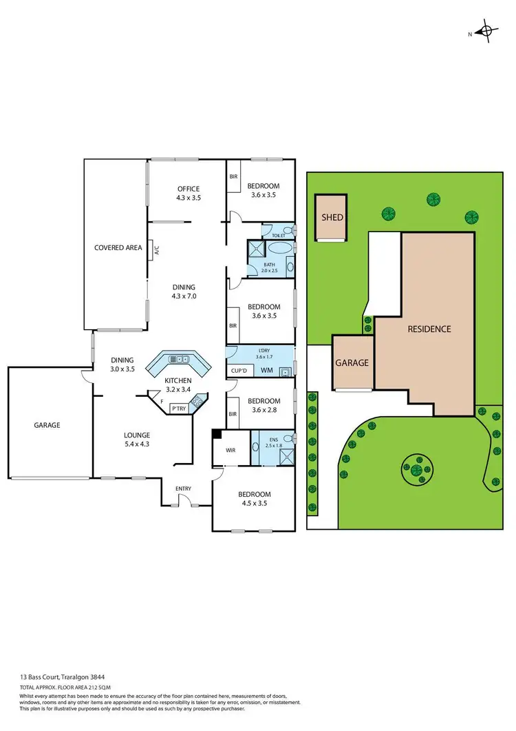 Floorplan of Homely house listing, 13 Bass Court, Traralgon VIC 3844