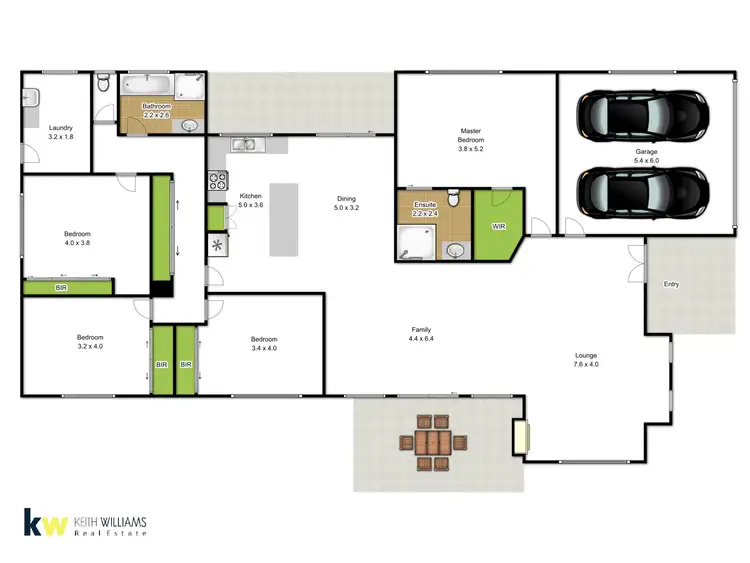 Floorplan of Homely house listing, 56 Riverslea Boulevard, Traralgon VIC 3844
