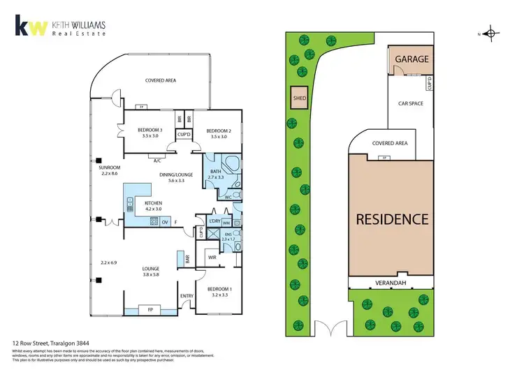 Floorplan of Homely house listing, 12 Row Street, Traralgon VIC 3844