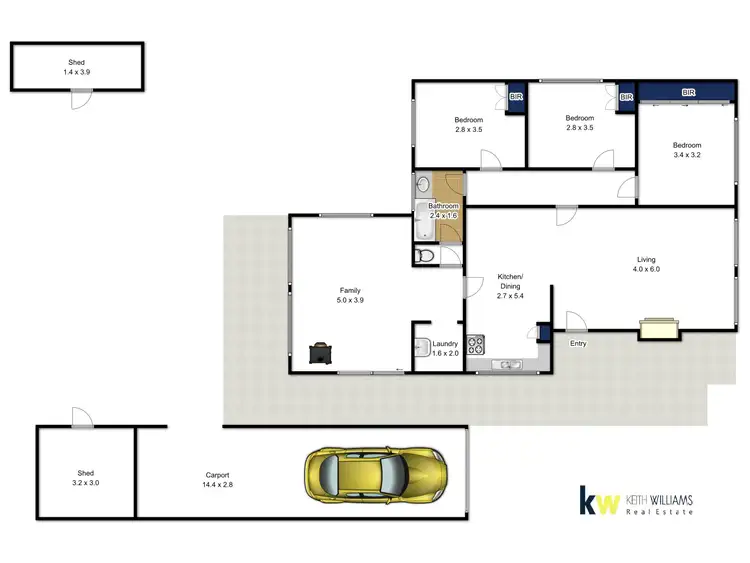 Floorplan of Homely house listing, 3 McNairn Road, Traralgon VIC 3844