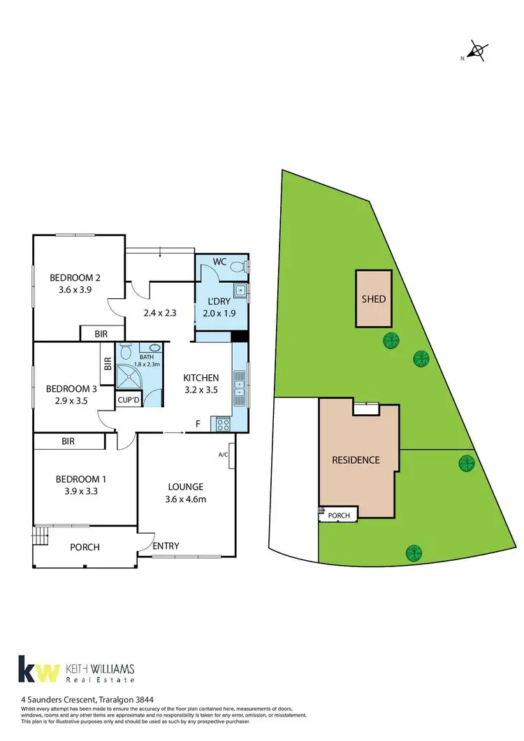 Floorplan of Homely house listing, 4 Saunders Crescent, Traralgon VIC 3844